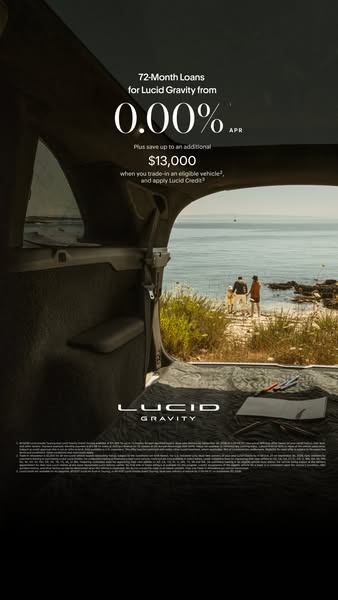 Lucid Motors ad: Make your move. Offer ends 9/30.