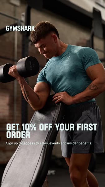 Gymshark ad: Get 10% off your first order
