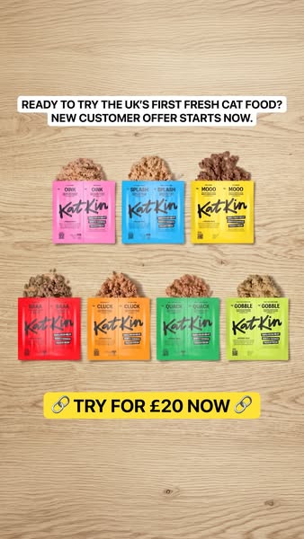KatKin ad: 100% fresh meat for healthy cats