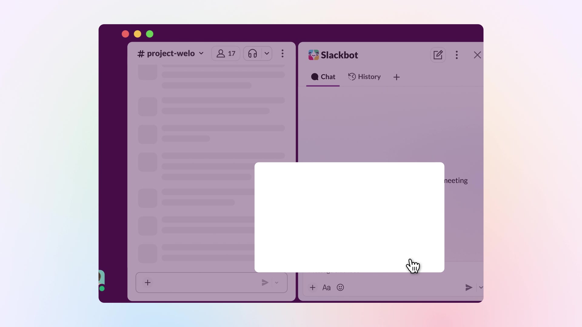 Slack ad: Get Slackbot summaries.