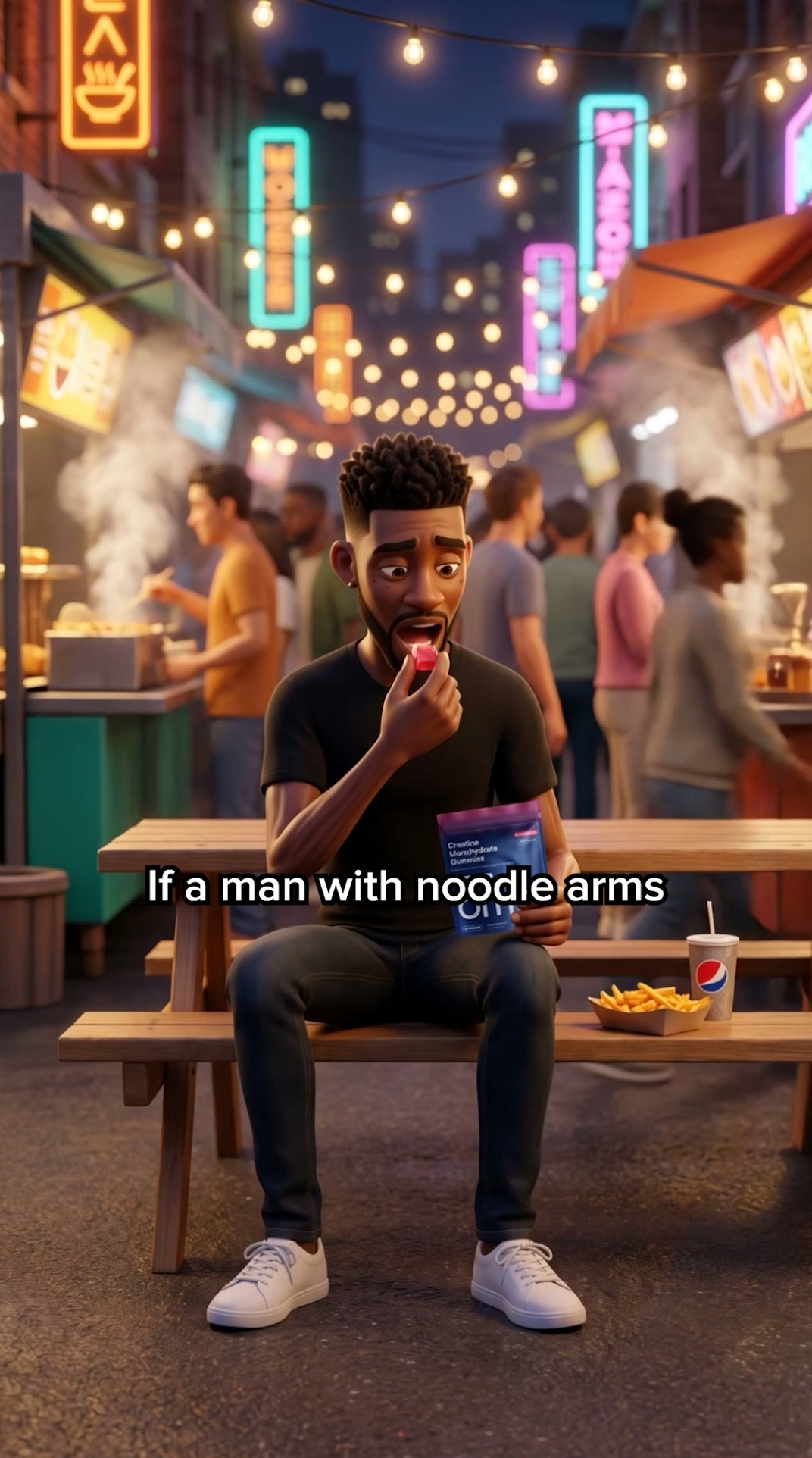 OMNI Longevity ad: Noodle Arms? Try This First