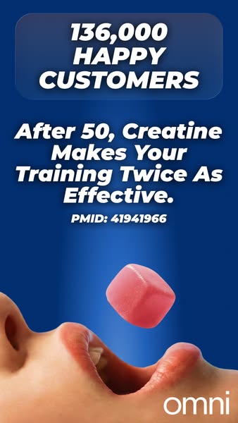 OMNI Longevity ad: Real Creatine - 43% OFF TODAY 👉