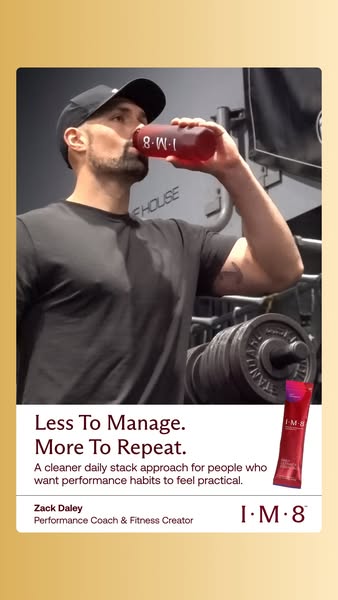 IM8 ad: Train Hard. Fuel Right.