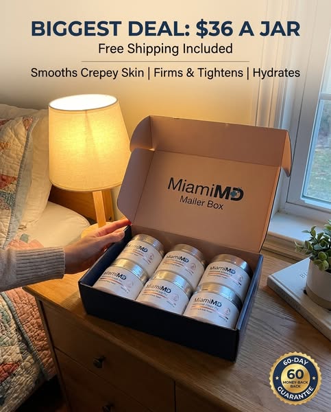 Miami MD ad: Smooth Away Crepey Skin - Try It Risk-Free!