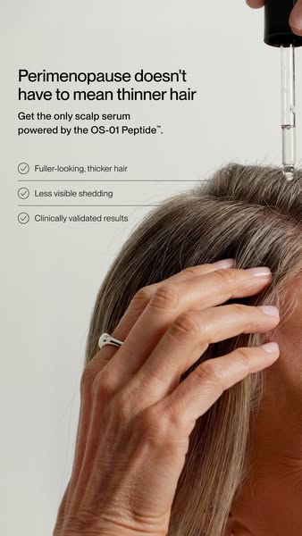 OneSkin ad: Meet OS-01 HAIR: Fuller, healthier-looking hair awaits
