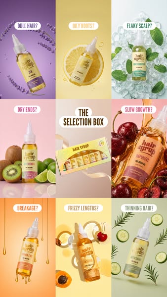 Hair Syrup ad: Tired of breakage? 💔