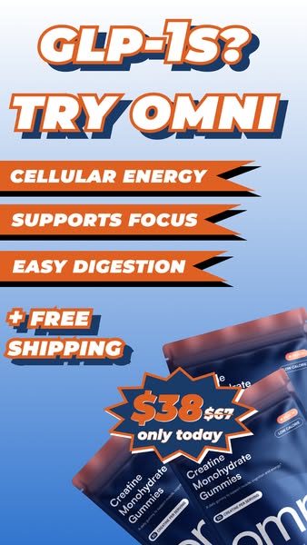 OMNI Longevity ad: Creatine Made Delicious 🍉 🍑
