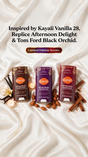 Lume Deodorant ad: Save up to 26% on the Seasonal Edit