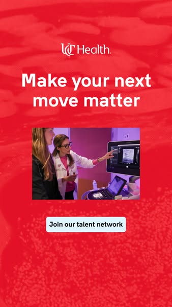 UC Health ad: Shape the future of medicine.