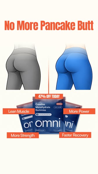 OMNI Longevity ad: Creatine Made Delicious 🍉 🍑