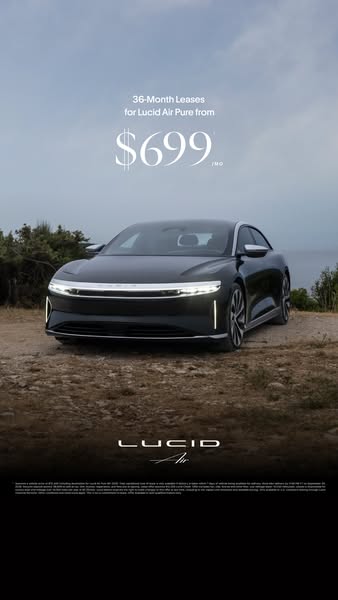 Lucid Motors ad: Elevate every summer mile. Offer ends 9/30.
