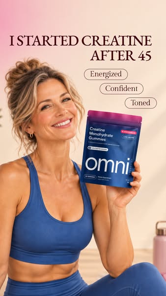 OMNI Longevity ad: Creatine Made Delicious 🍉 🍑