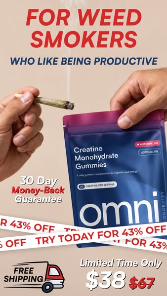 OMNI Longevity ad: Fix the fog. Feel sharp.