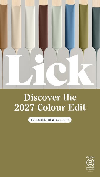Lick ad: Lick's 2027 Colour Edit: A Soulful Home