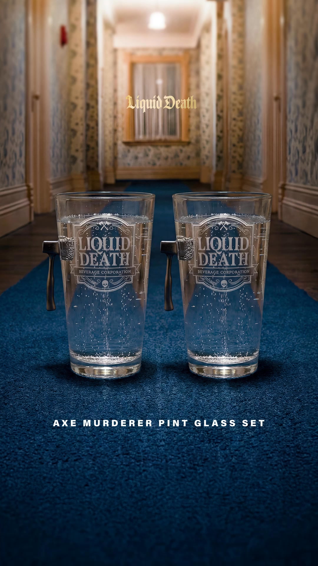 Liquid Death ad: Deadly Drinkware