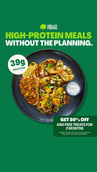 HelloFresh ad: Dinnertime sorted