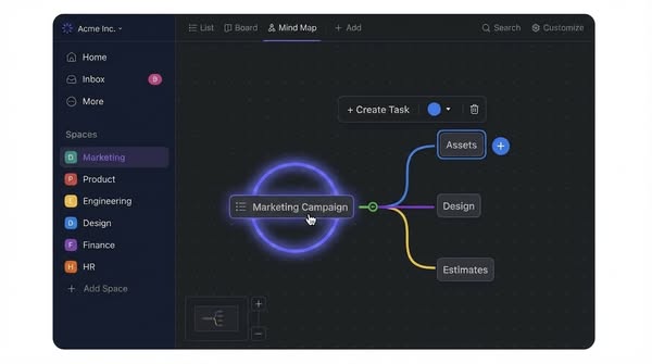 ClickUp ad: Every app, AI agent, and human in one place.