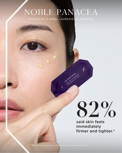 NOBLE PANACEA ad: Instant Lift, Lasting Firmness