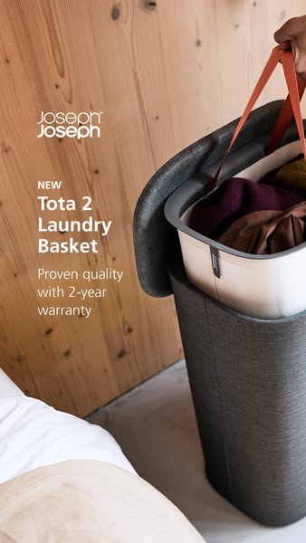 Joseph Joseph ad: Laundry is endless. Put a lid on it.
