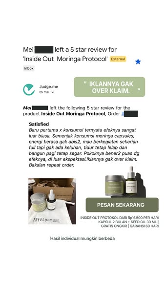 Treelogy ad: Bangun Pagi Tanpa Basah Kuyup