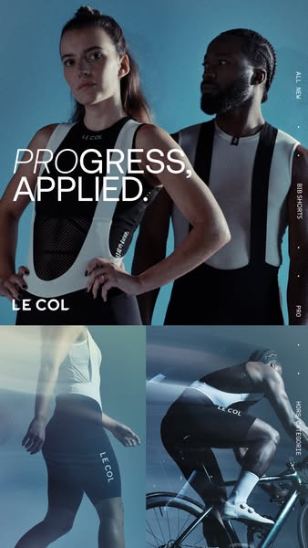 Le Col ad: Our best bib shorts yet. Rebuilt.