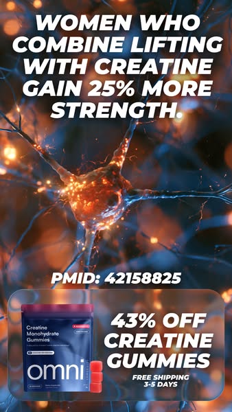 OMNI Longevity ad: Real Creatine - 43% OFF TODAY 👉