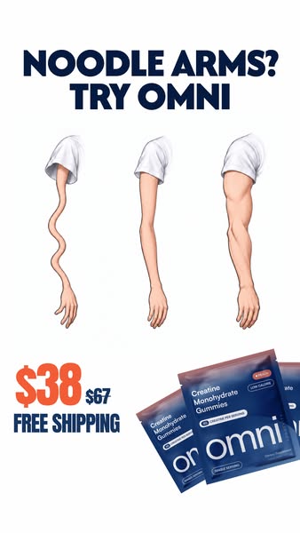 OMNI Longevity ad: Creatine Made Delicious 🍉 🍑