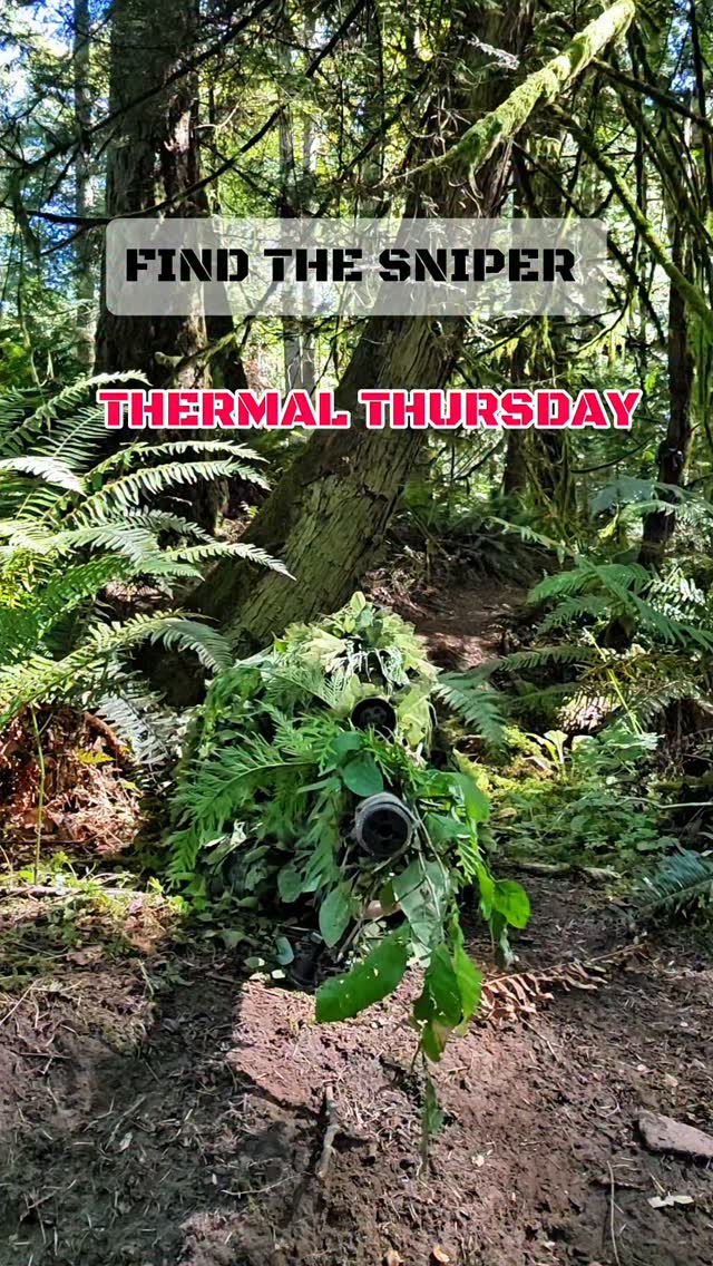 Thermal Master ad: SPOT THE GHILLIE SNIPER: Amazon viper hood build, affiliate link in my bio for all building materials. #ghilliesuit #camouflage #hideandseek