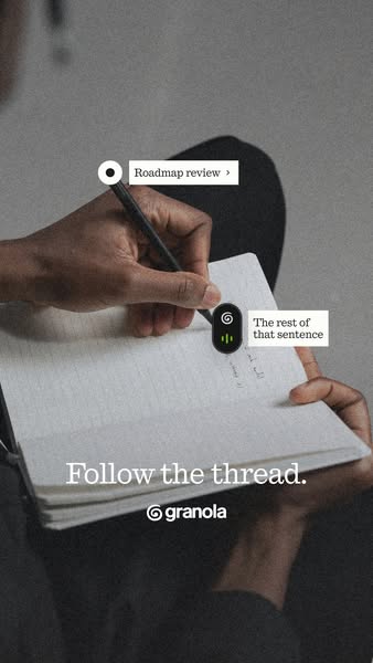 Granola ad: The AI notepad for meetings