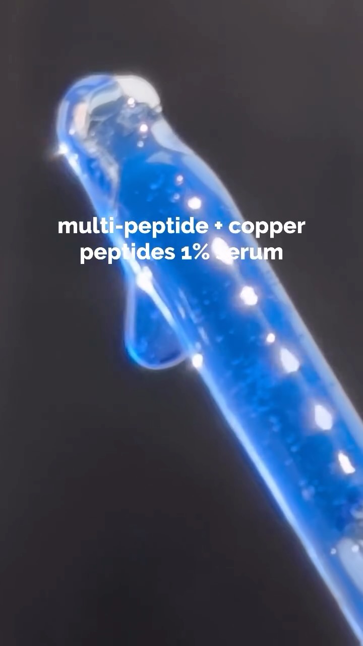 The Ordinary ad: Our Multi-Peptide + Copper Peptides 1% helps to improve the appearance of fine and dynamic lines while supporting your skin’s overall elasti