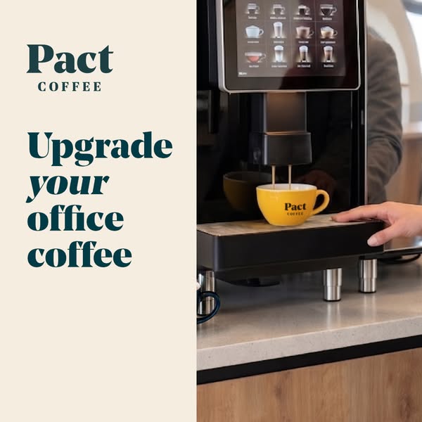 Pact Coffee ad: Trusted by 1000+ businesses
