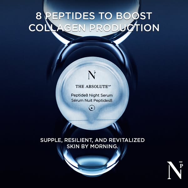 NOBLE PANACEA ad: Unlock Your Glow with Peptide8