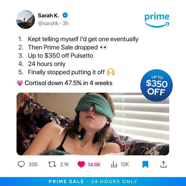 Pulsetto ad: PRIME DAY SALE - Up to $350 OFF TODAY!