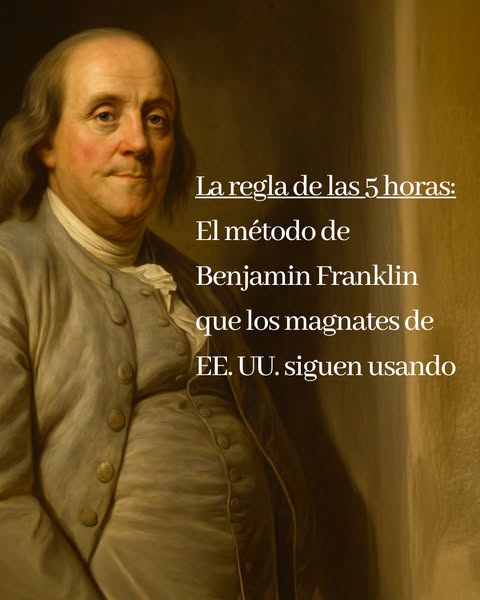 Blinkist ad: Probé la regla de las 5 horas, el método de Benjamin Franklin que siguen usando los magnates de EE.UU.