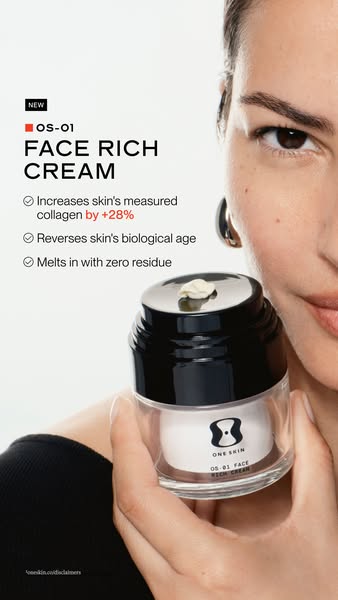 OneSkin ad: NEW OS-01 FACE RICH CREAM