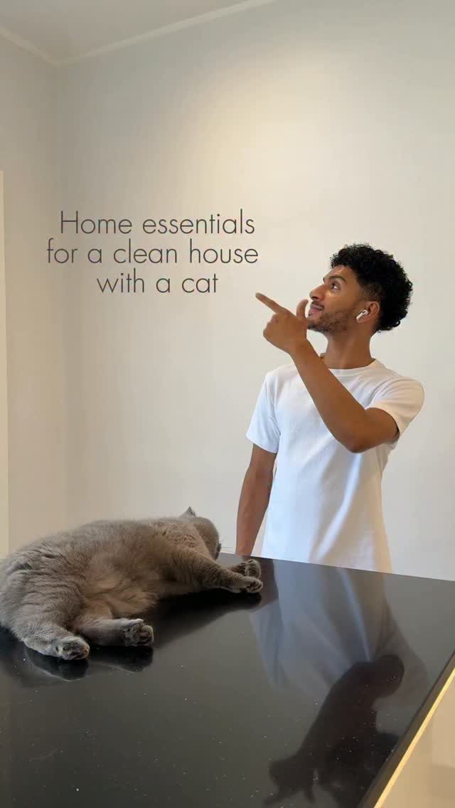 KatKin ad: Home essentials for a clean house with a cat 😻 Use code KLEANKRISH50 for 50% off 🩷 #cleantok #cleaning #cat #cleaningtips