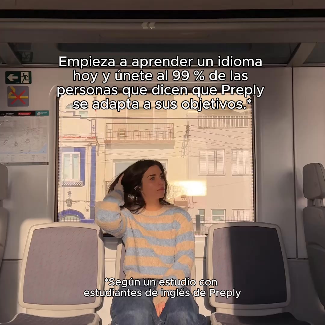 Preply ad: Profesor real, progreso real.