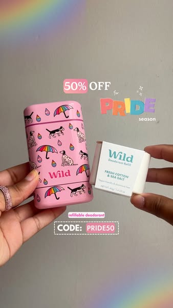 Wild ad: 50% Off For Pride Season 🌈