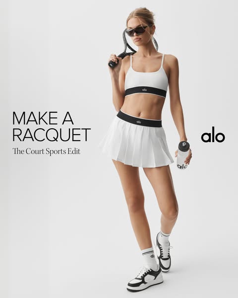 Alo Yoga ad: The Court Sports Edit