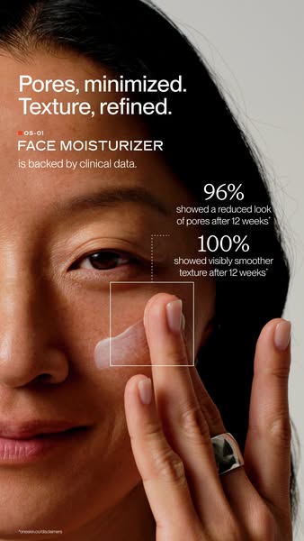 OneSkin ad: The moisturizer your routine is missing