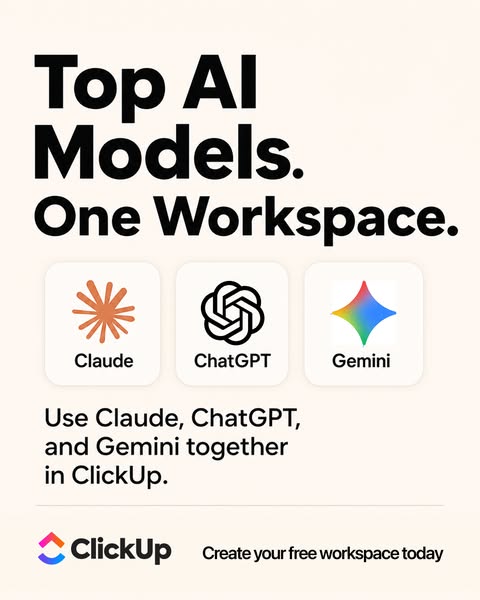 ClickUp ad: More AI Tools. Better Work?