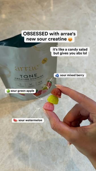 Arrae ad: 3 Sour Flavors, 1 Crave-worthy Creatine Routine