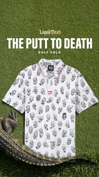 Liquid Death ad: Par for the Hearse