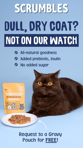 Scrumbles ad: Request to try a FREE pouch!