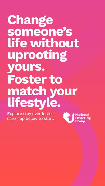 National Fostering Group ad: Try stay over care