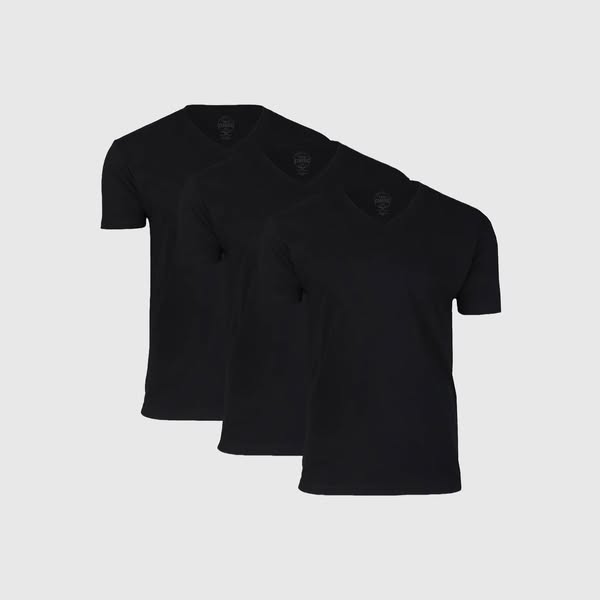 True Classic ad: Black Classic V-Neck 3-Pack