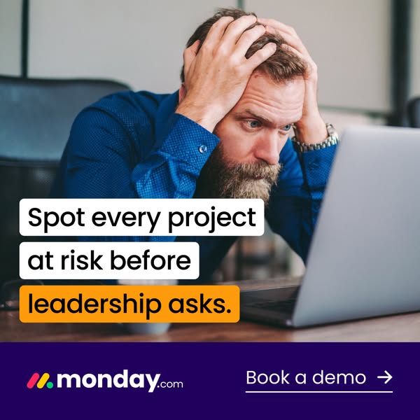 monday.com ad: See portfolio risk before it escalates