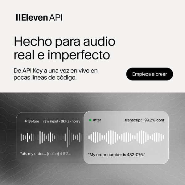 ElevenLabs ad: Transcripción precisa de cualquier audio