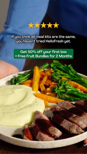 HelloFresh ad: Dinnertime sorted