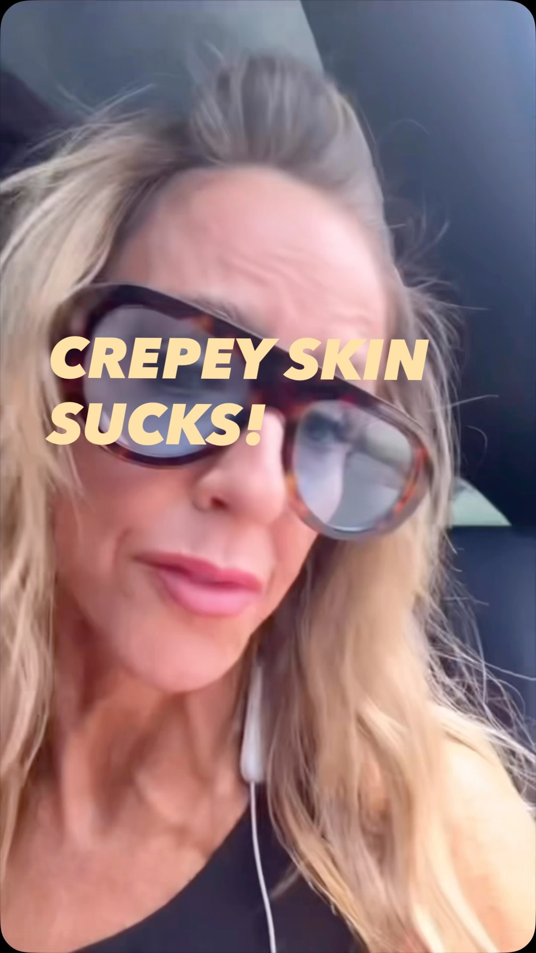 OneSkin ad: Comment LOTION and I’ll send you my fav crepey skin solution. Please keep reading! I am a skincare skeptic so. I’m not gonna gatekeep the st